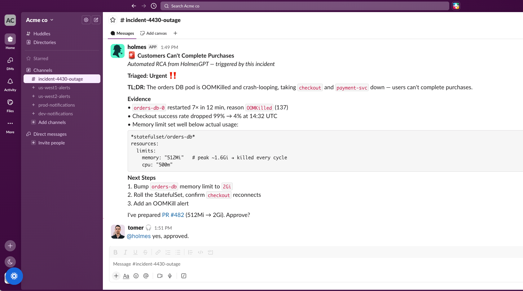 In Slack